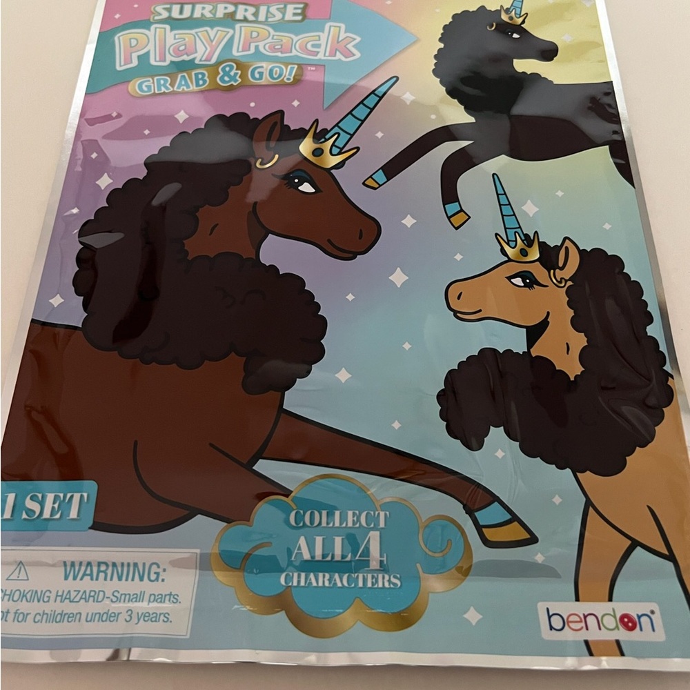 Bendon Unicorn Surprise Play Pack - Brown and Black